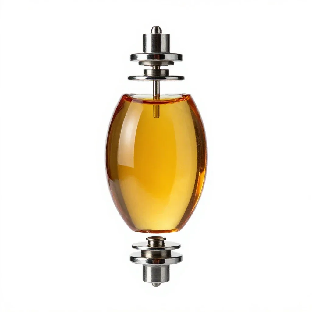 Amber specimen isolated on a white background