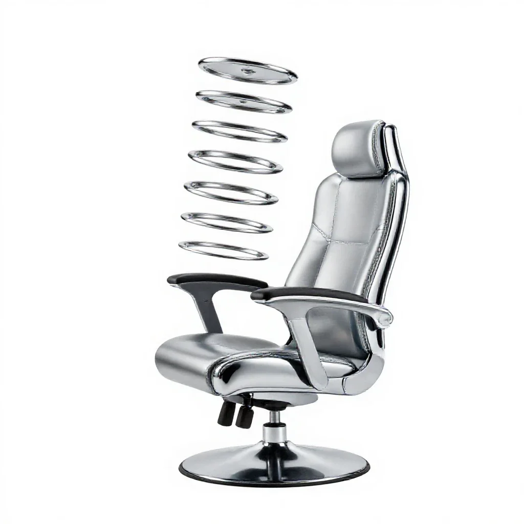 Mech cockpit chair isolated on a white background