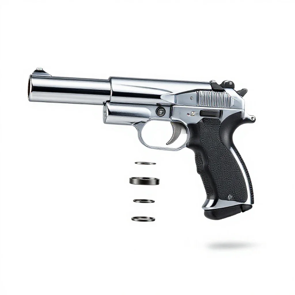 Sidearm blaster isolated on a white background