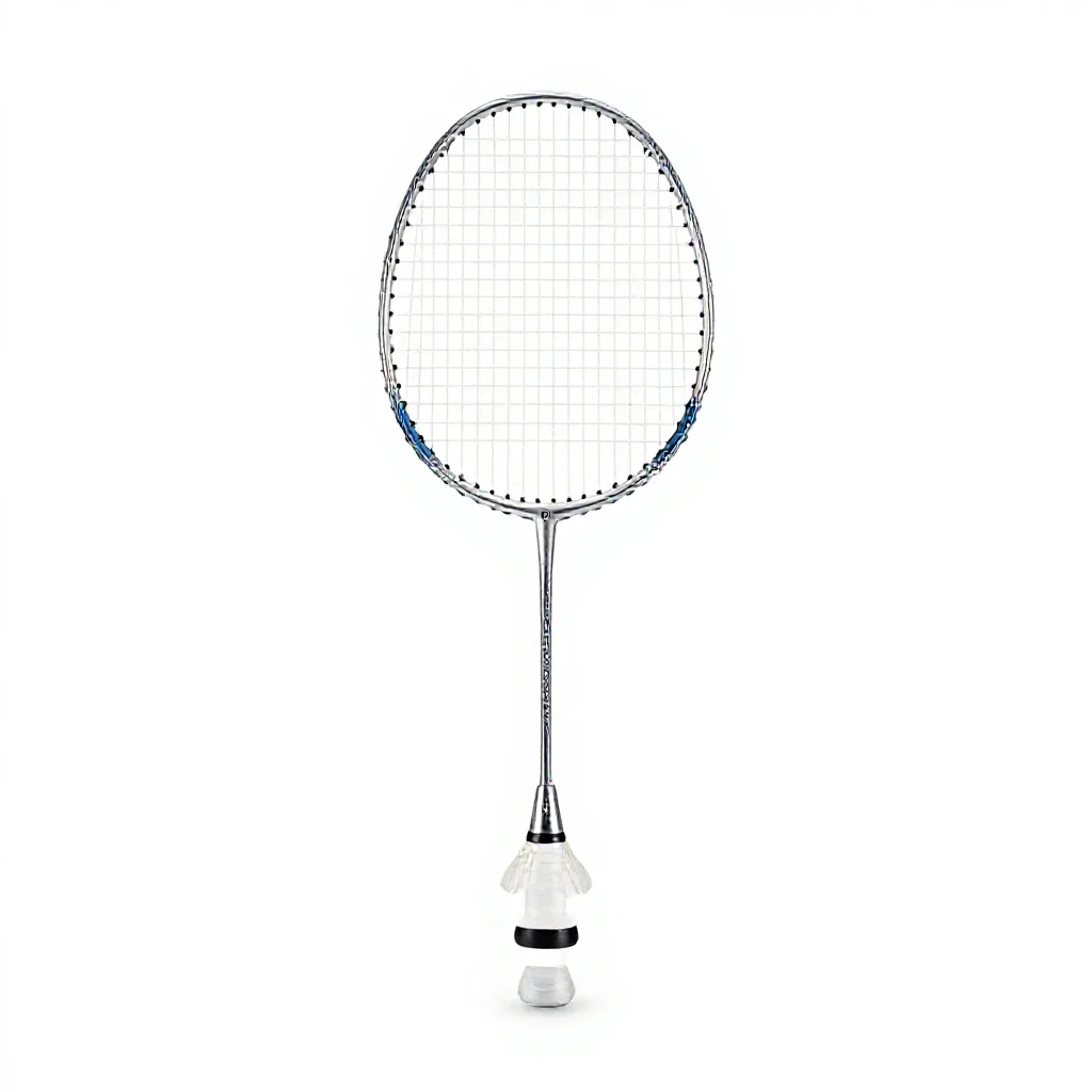 Badminton racquet isolated on a white background