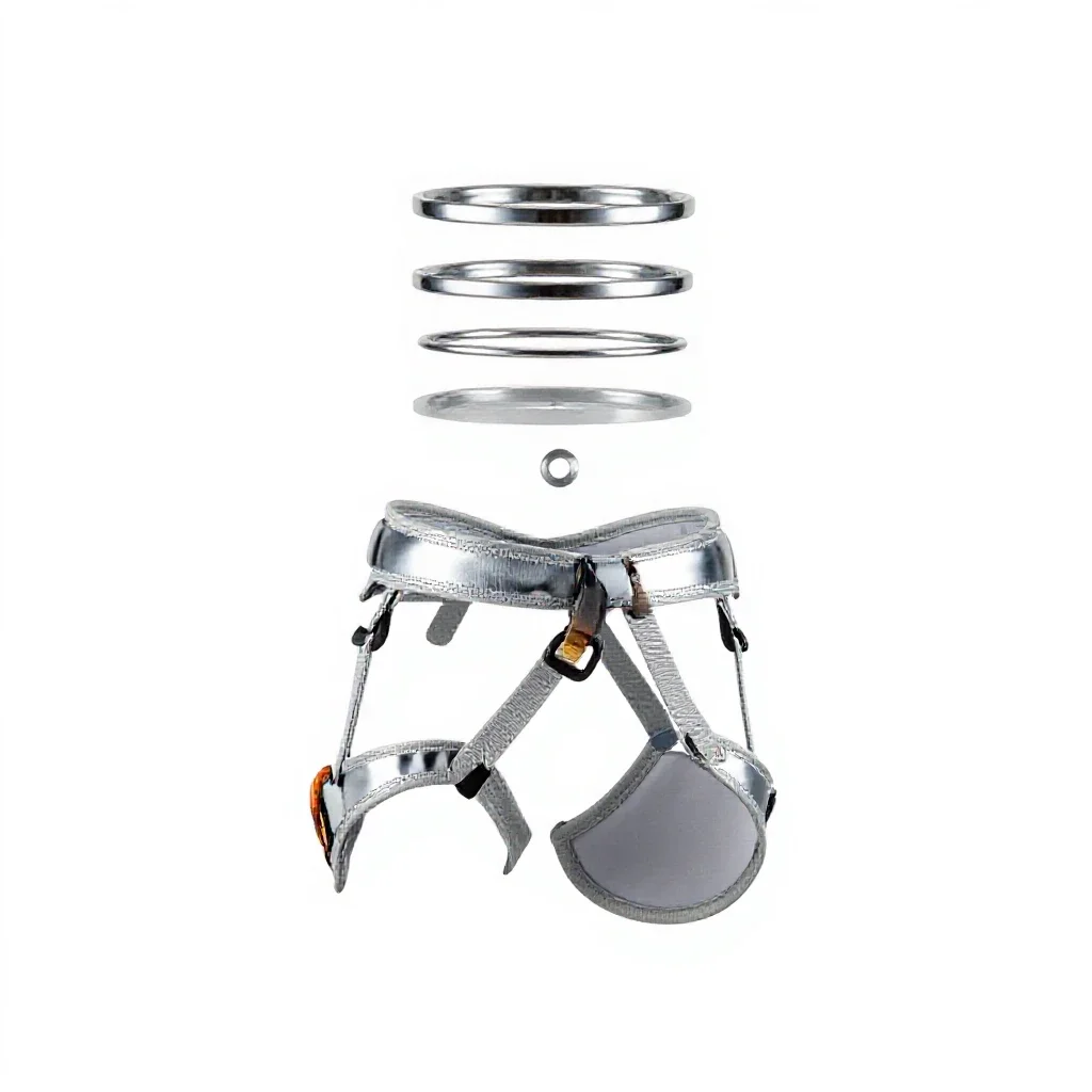Climbing harness isolated on a white background