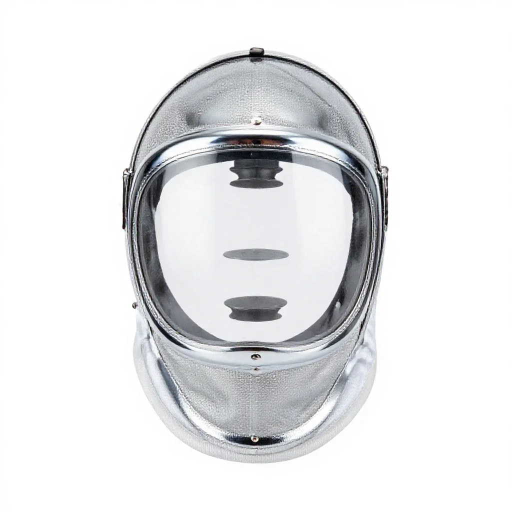 Fencing mask isolated on a white background