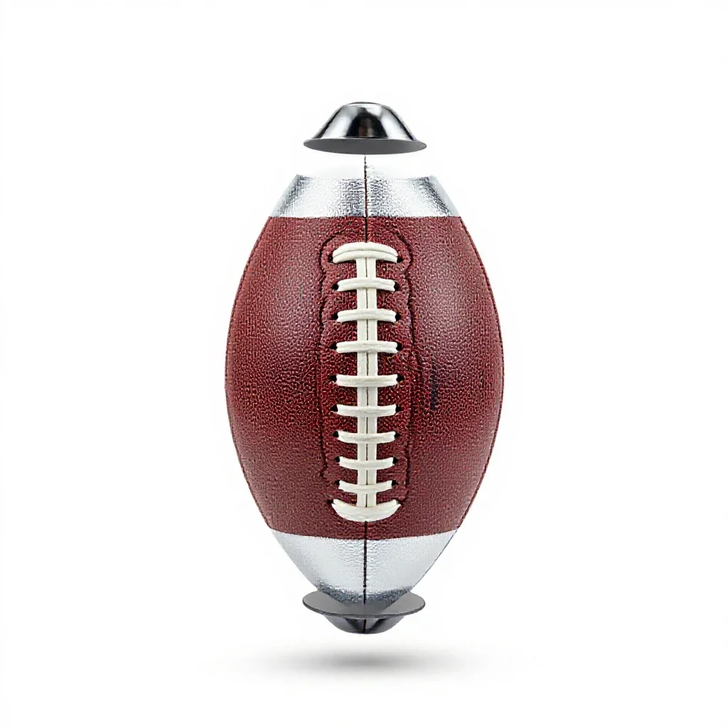 Leather football isolated on a white background