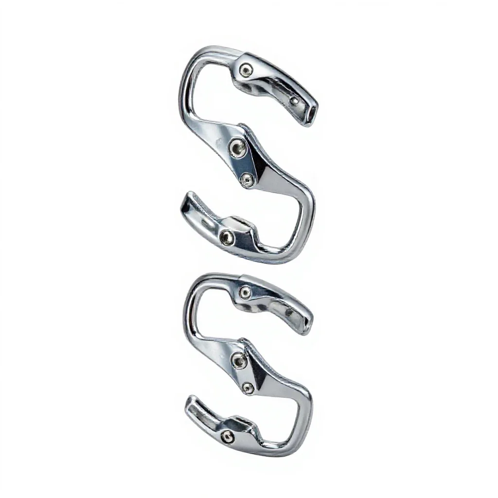 Set of climbing cams isolated on a white background
