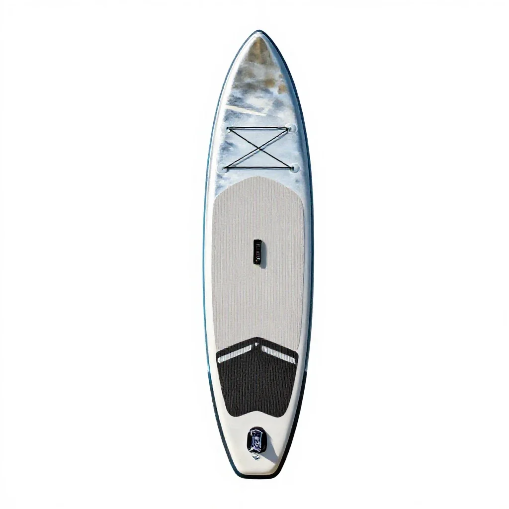 Stand-up paddle board isolated on a white background