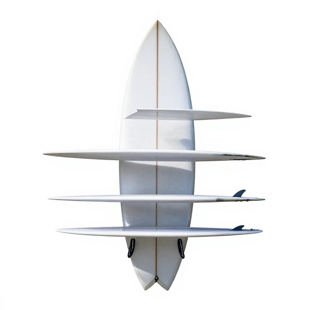Surfboard isolated on a white background