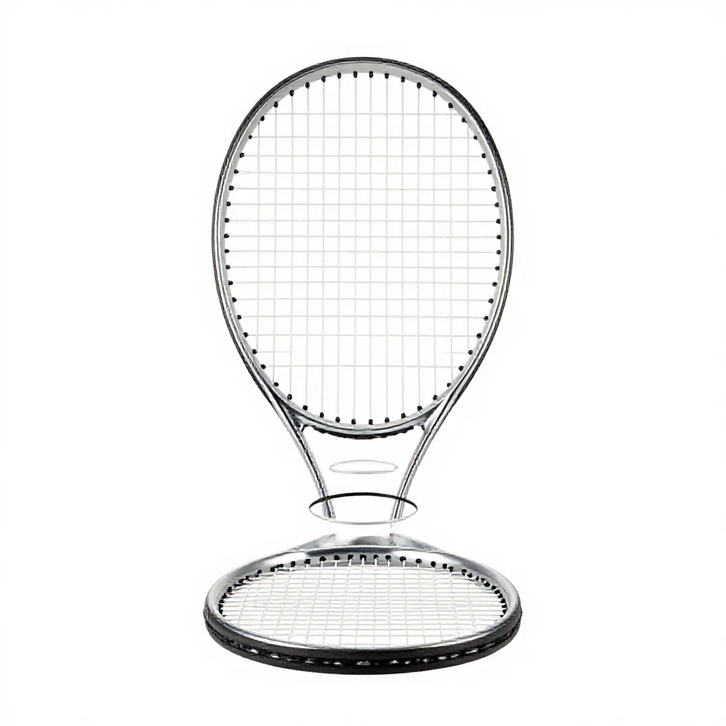 Tennis racquet isolated on a white background