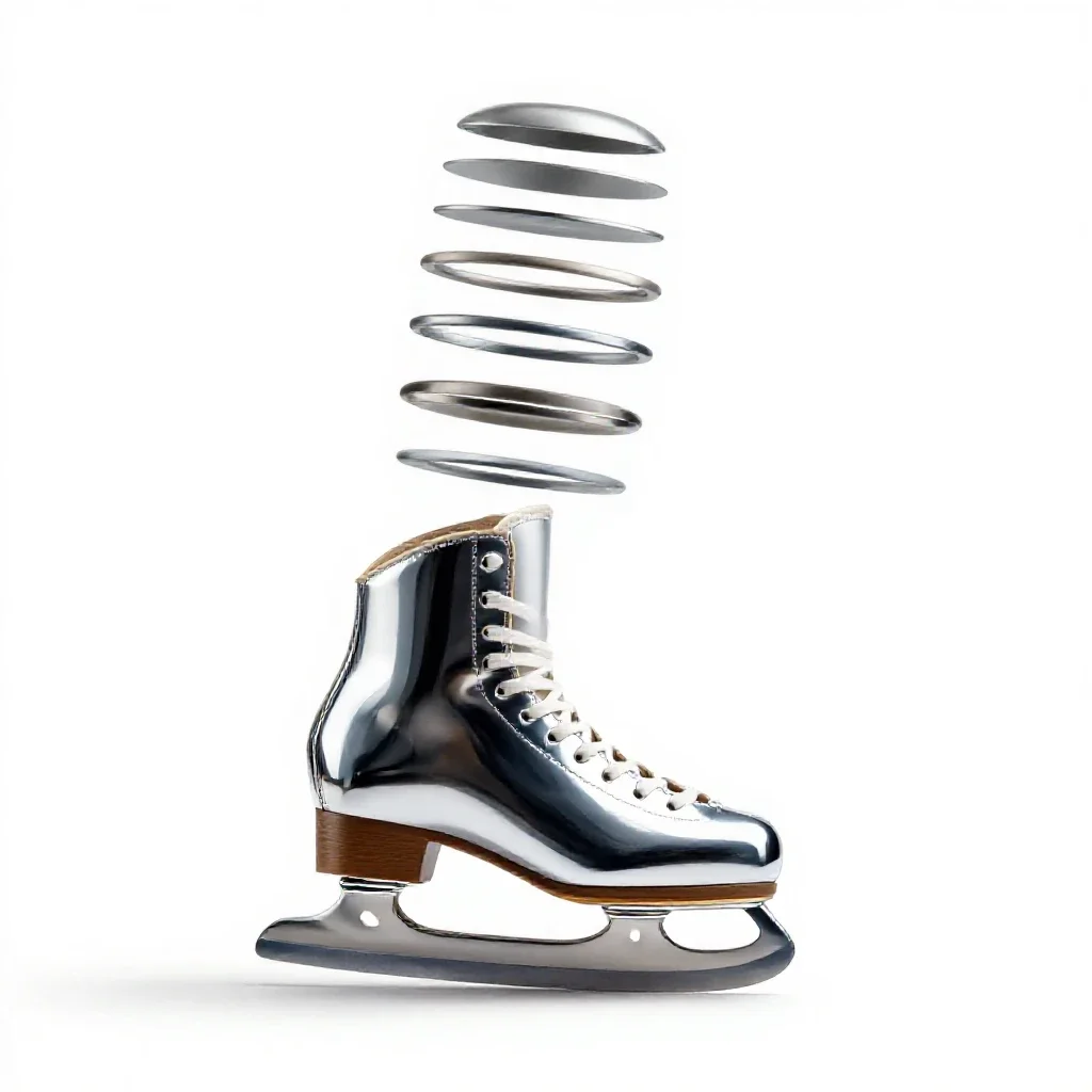 Ice skate isolated on a white background
