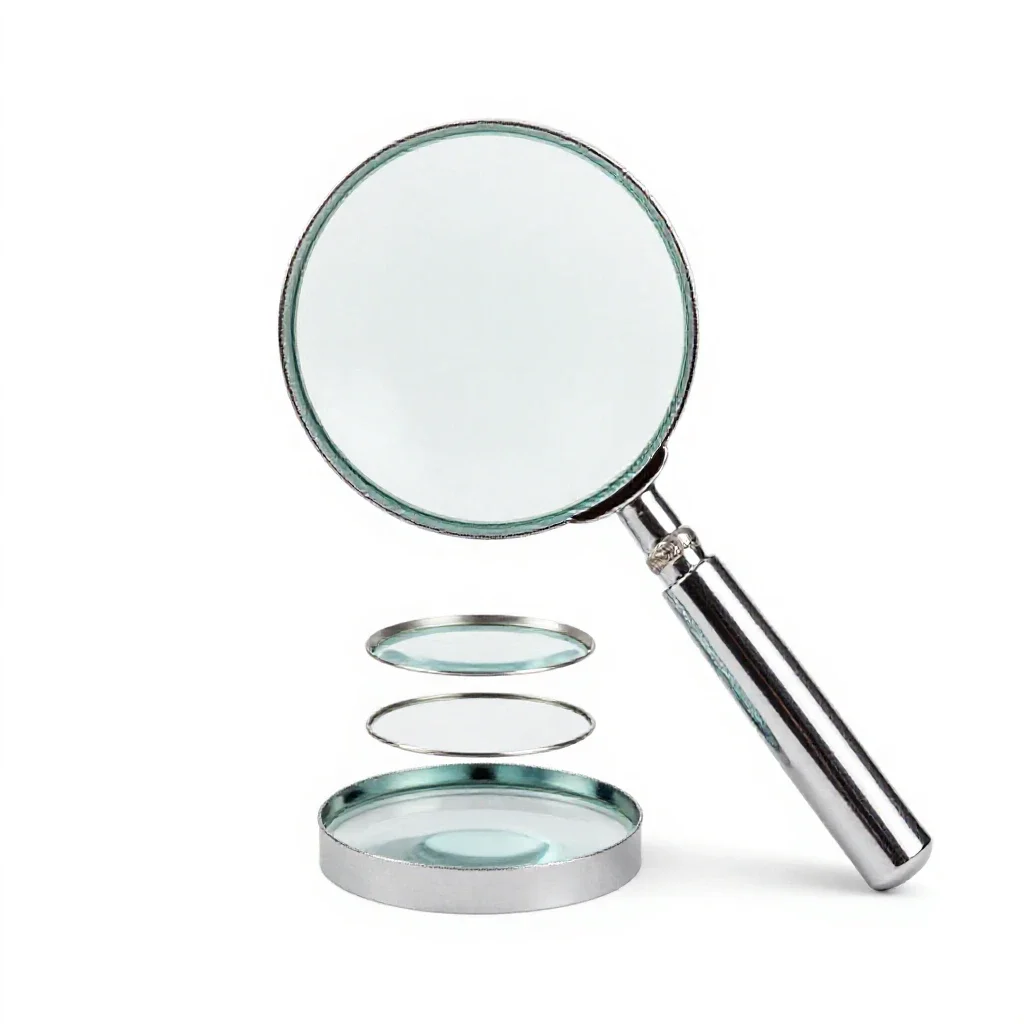 Magnifying glass isolated on a white background