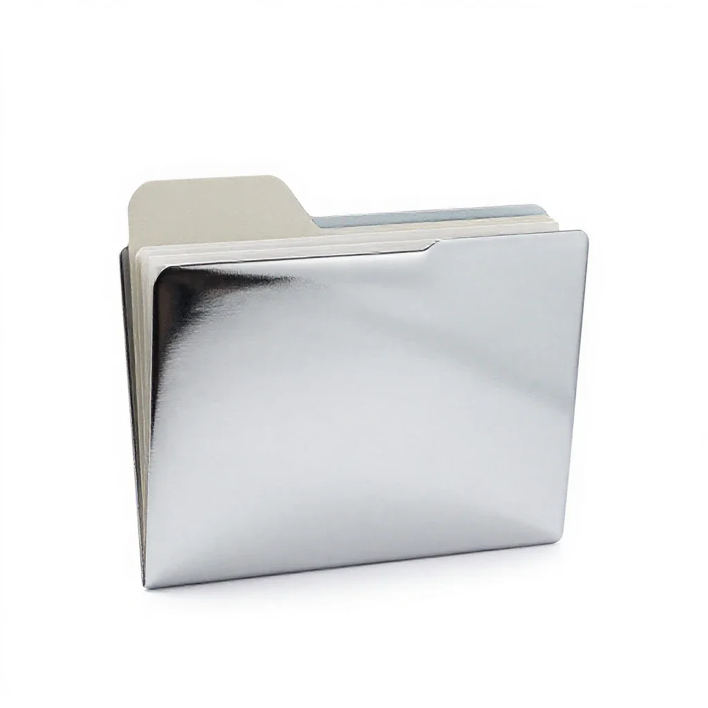 Manila folder isolated on a white background