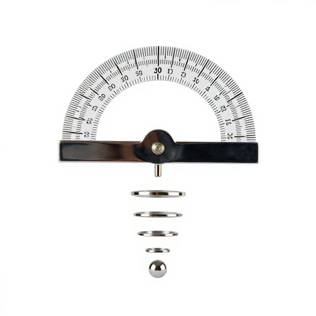 Protractor isolated on a white background
