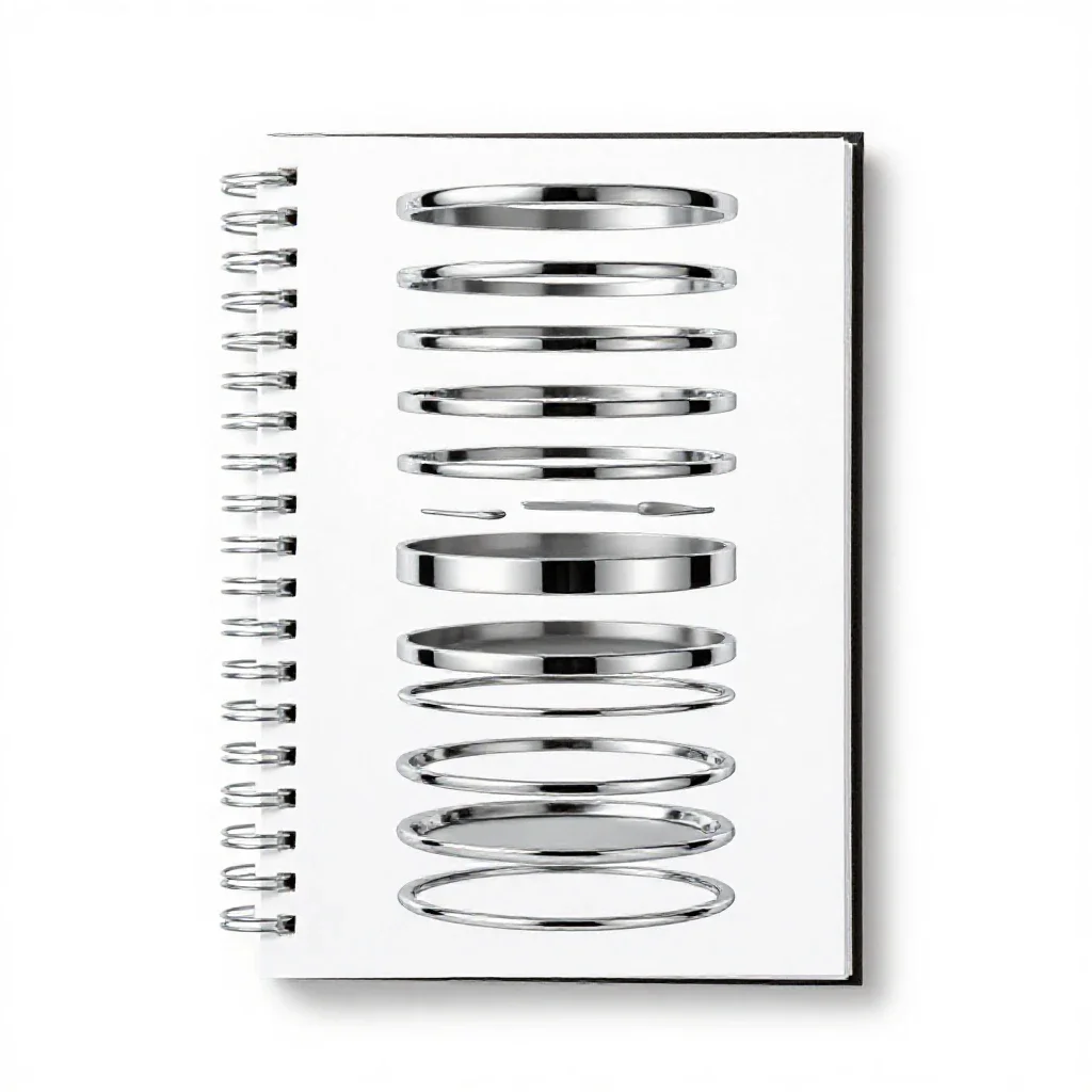 Spiral sketchbook isolated on a white background