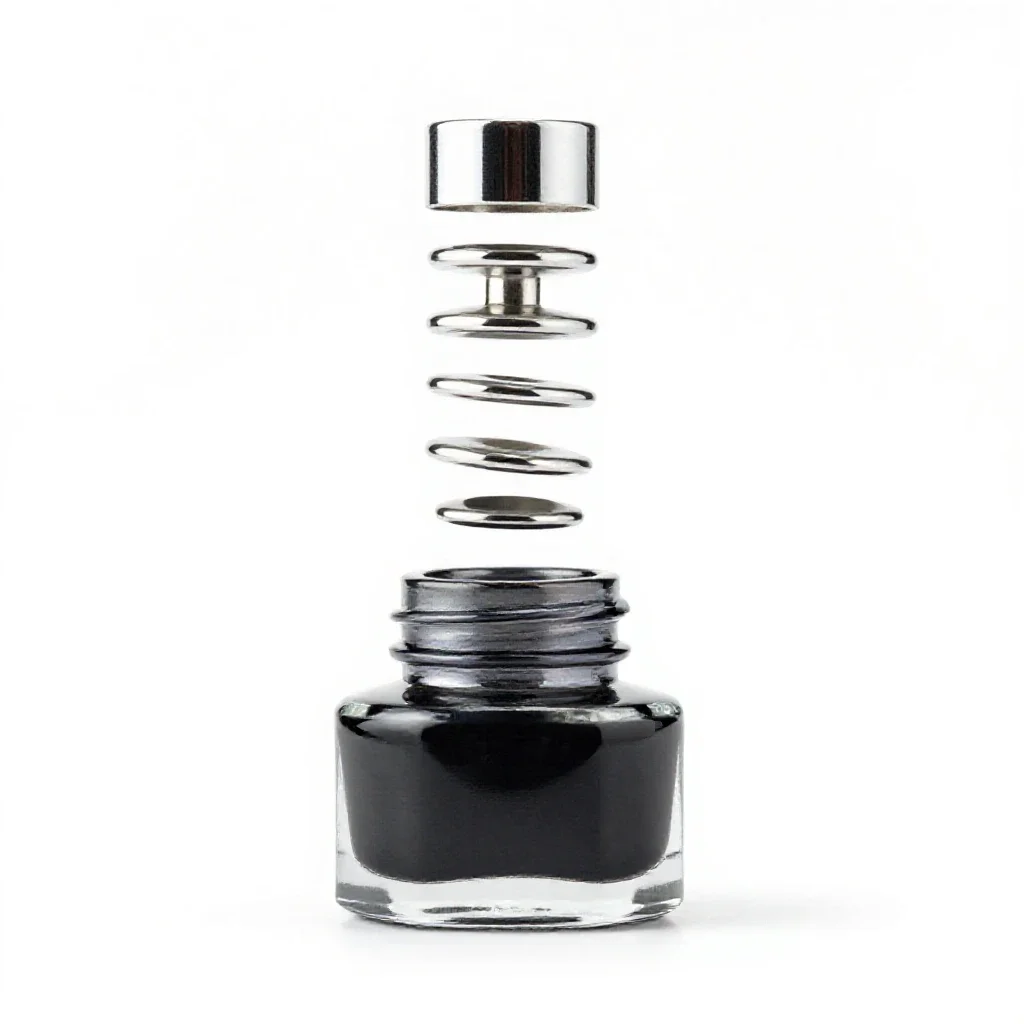 Inkwell isolated on a white background