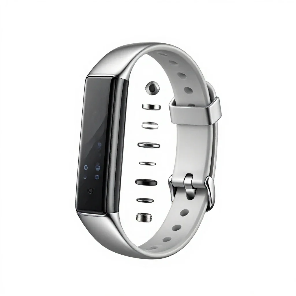 Fitness tracker band isolated on a white background