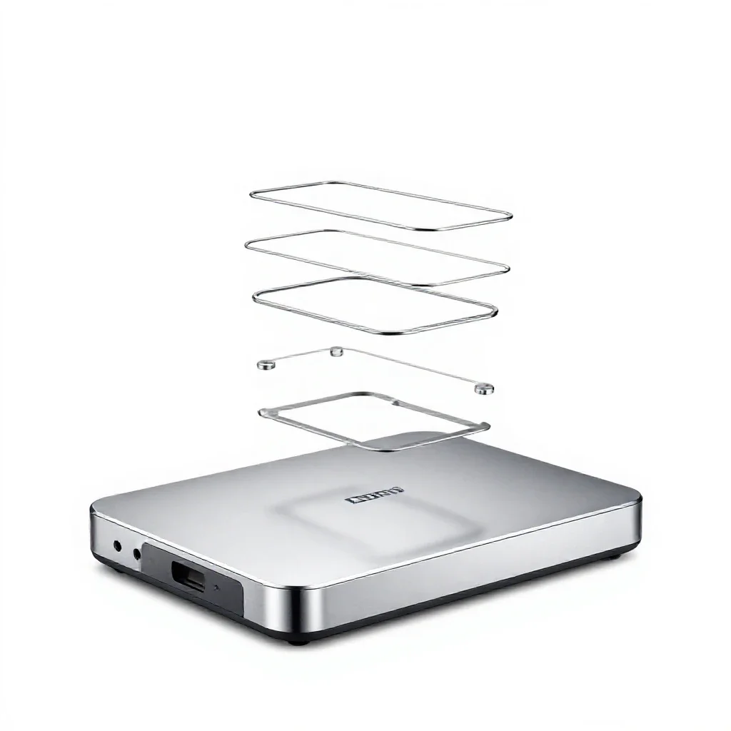 Laptop docking station isolated on a white background