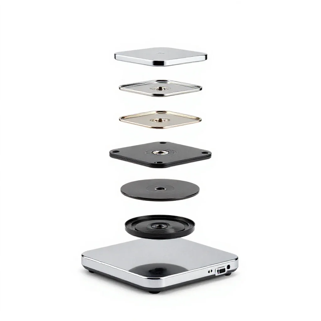 Mini desktop computer isolated on a white background