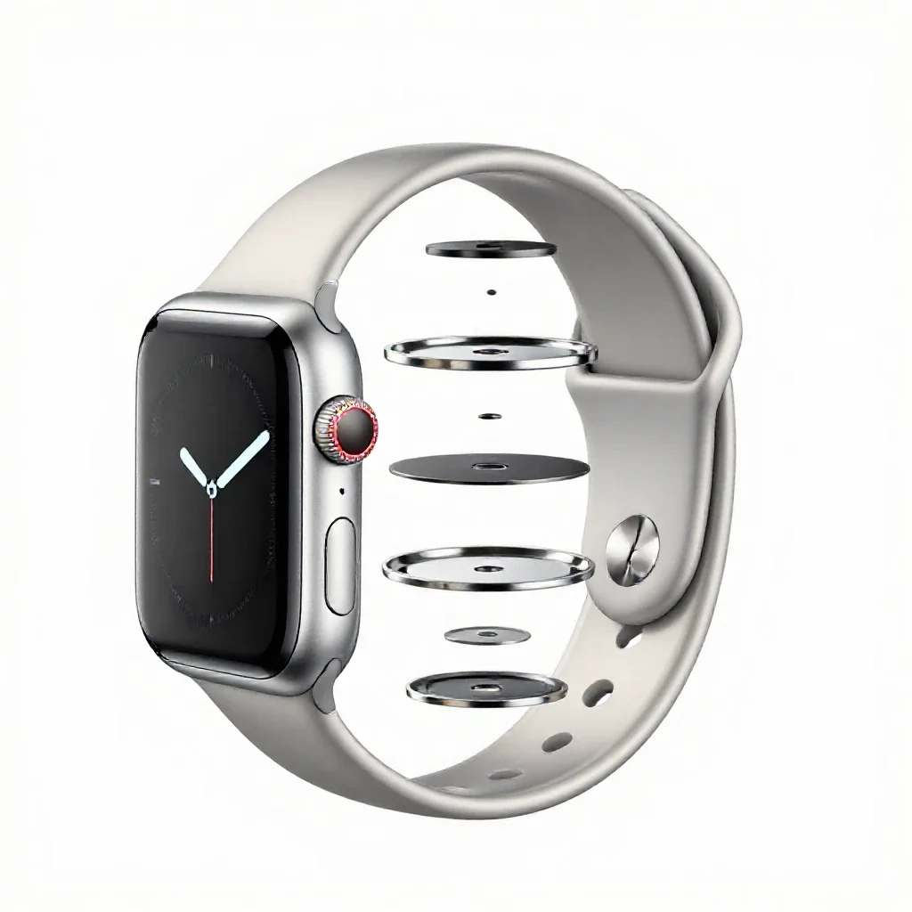 Smart watch isolated on a white background