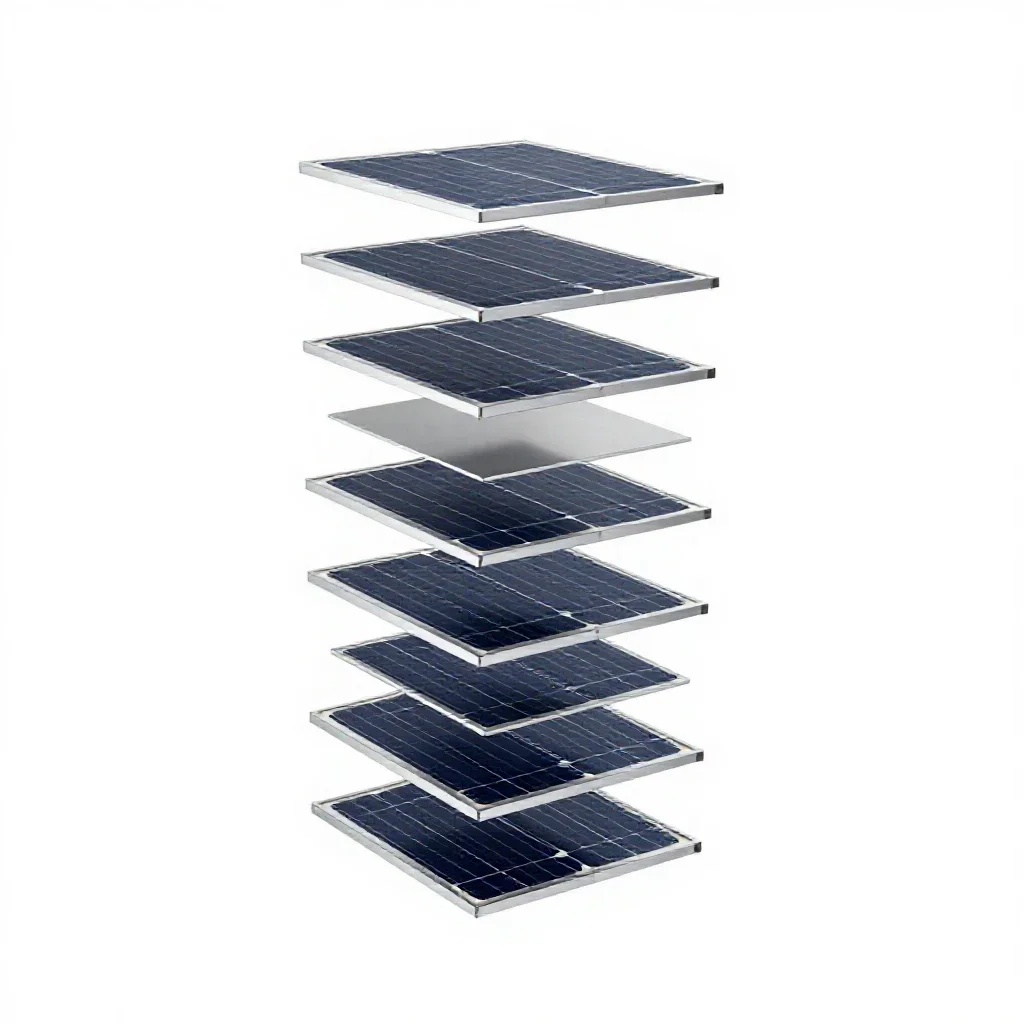 Solar charging panel isolated on a white background