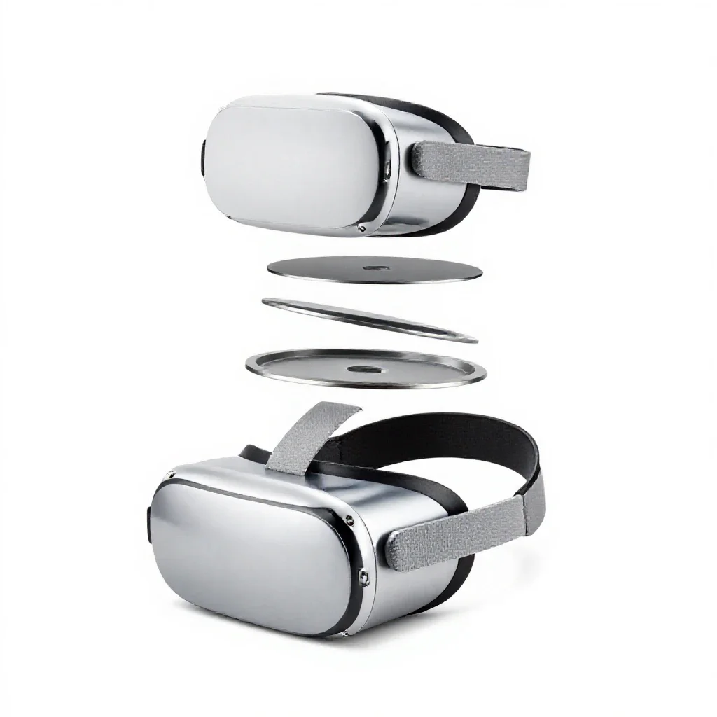 Virtual reality headset isolated on a white background