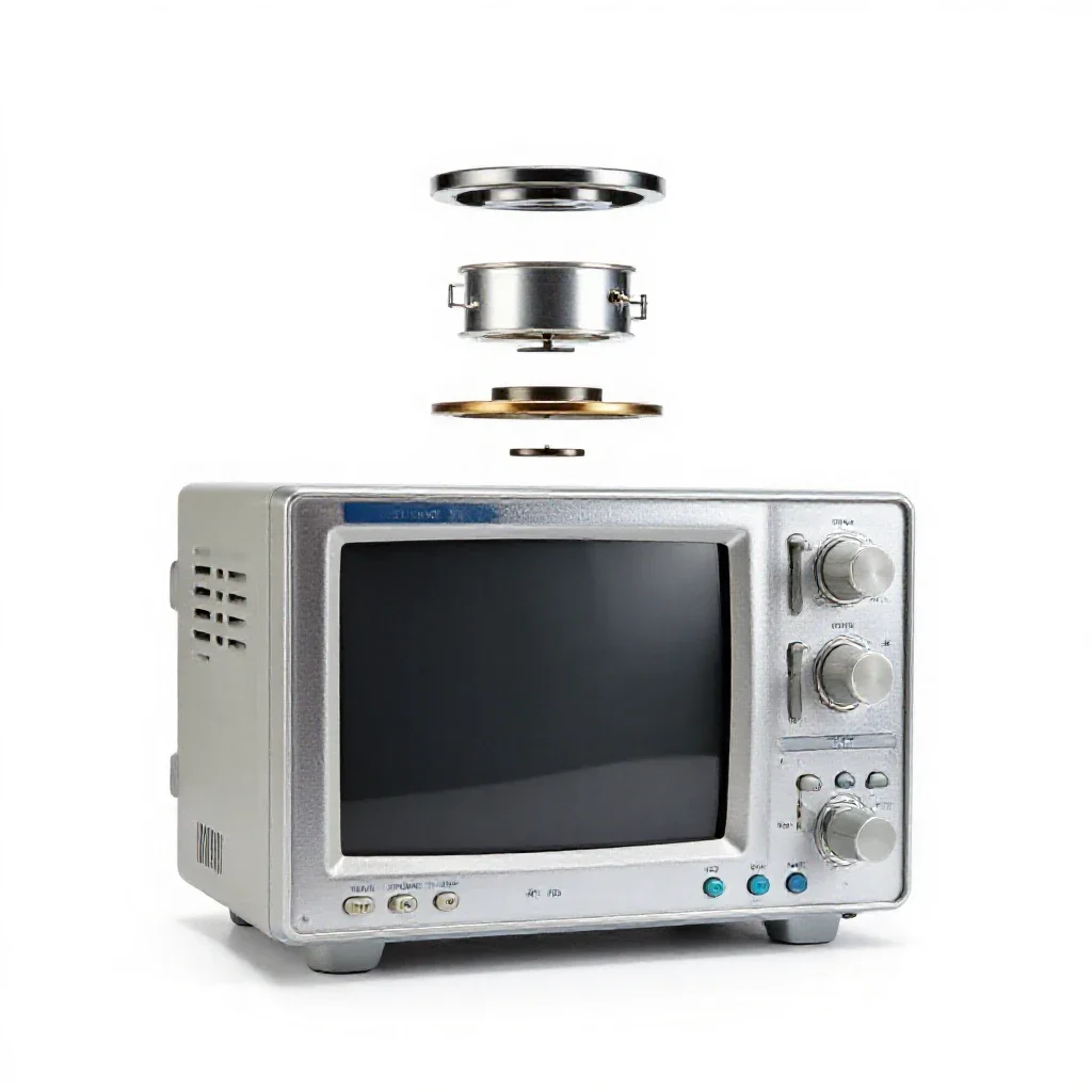 Oscilloscope isolated on a white background