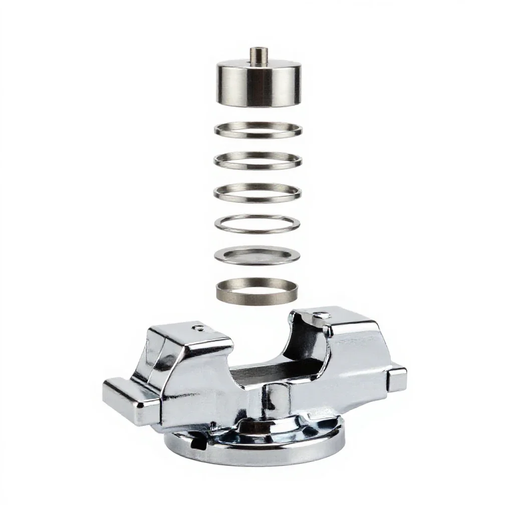 Benchtop vise isolated on a white background