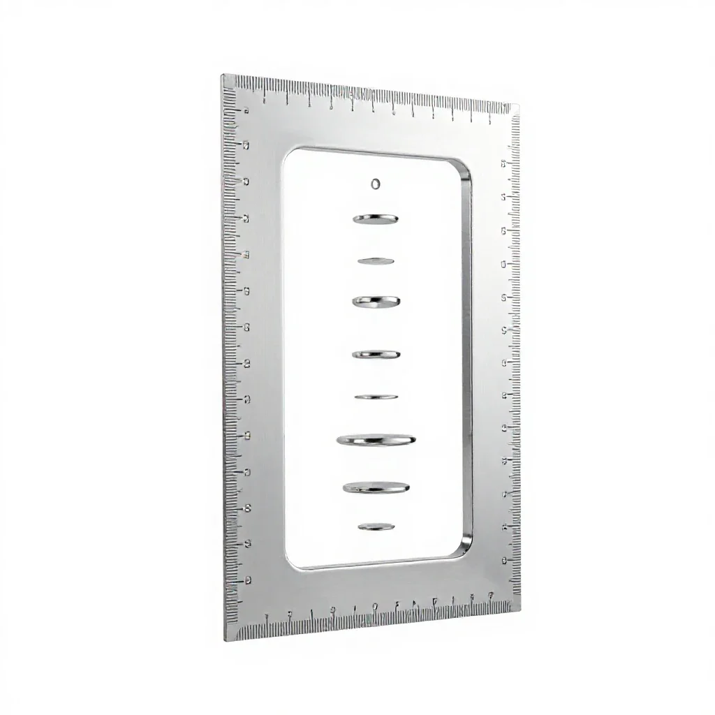 Carpenter's square isolated on a white background