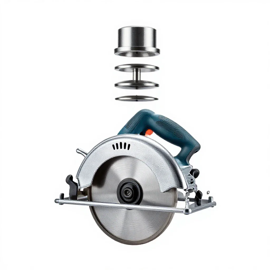 Circular saw isolated on a white background