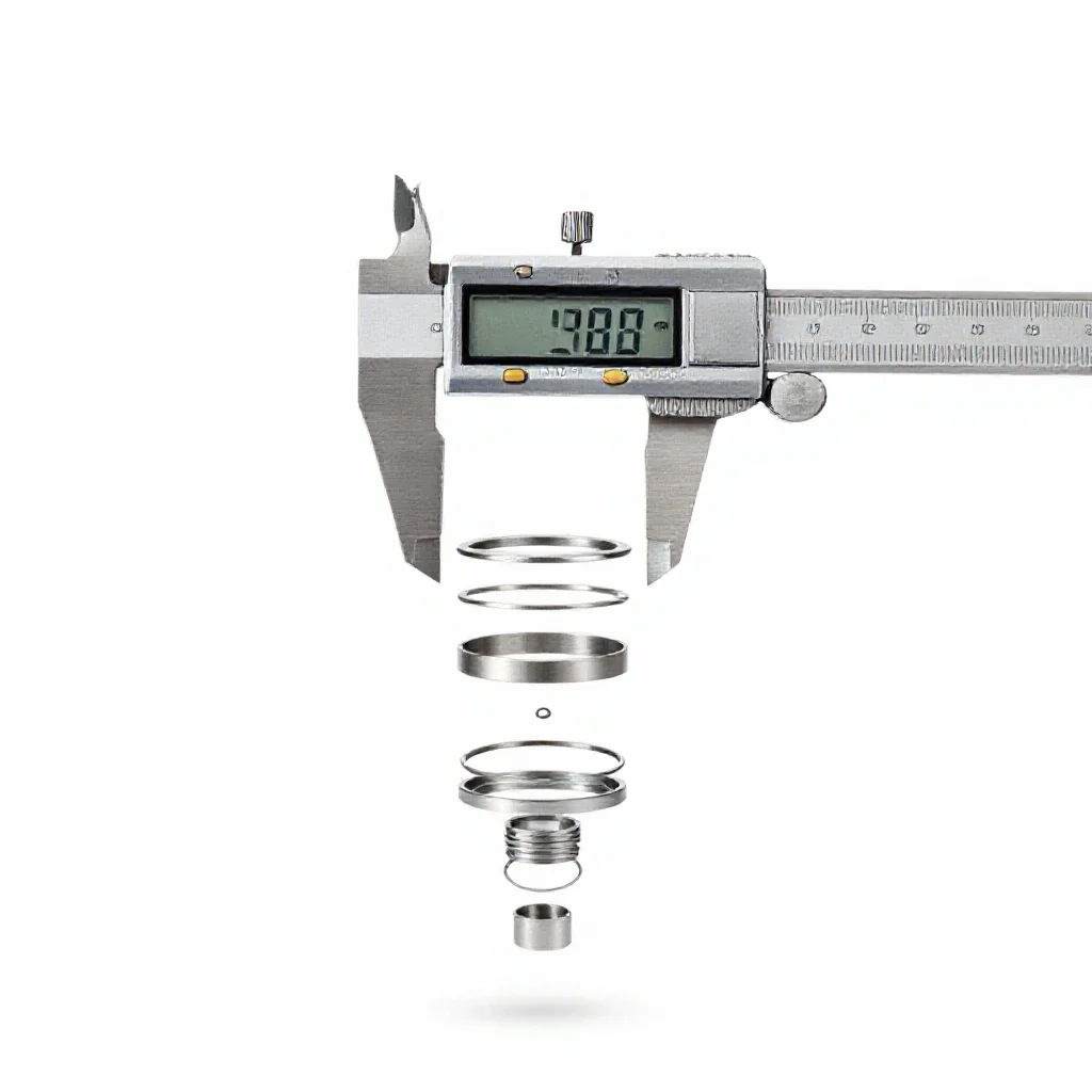 Digital caliper isolated on a white background