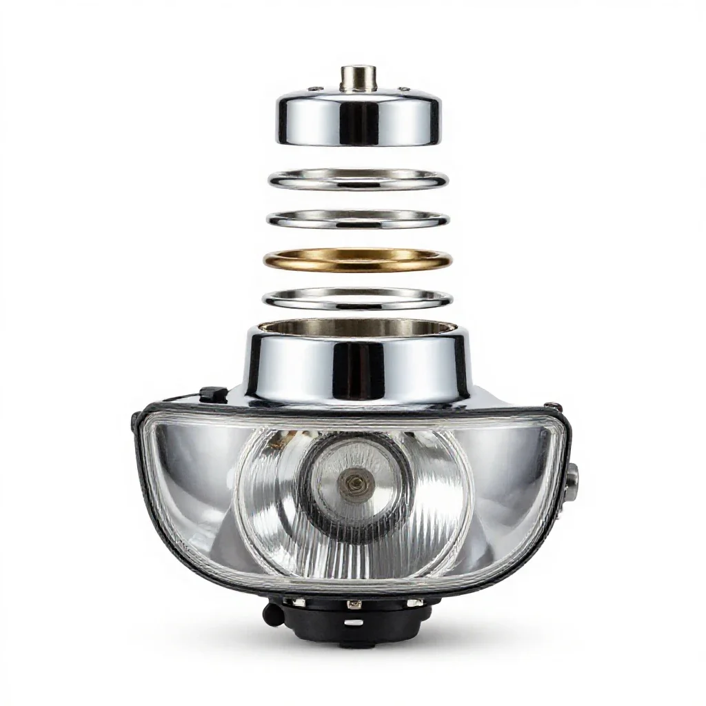 Headlamp isolated on a white background