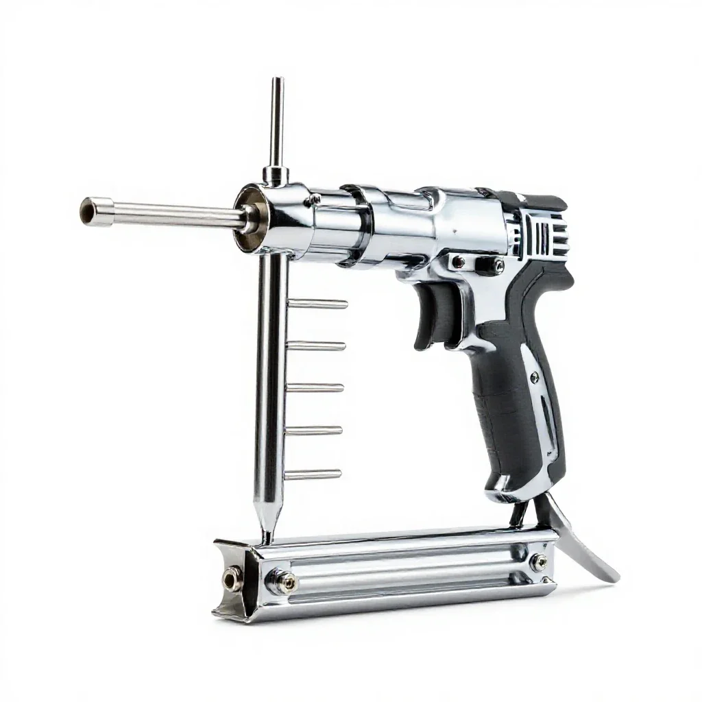 Nail gun isolated on a white background