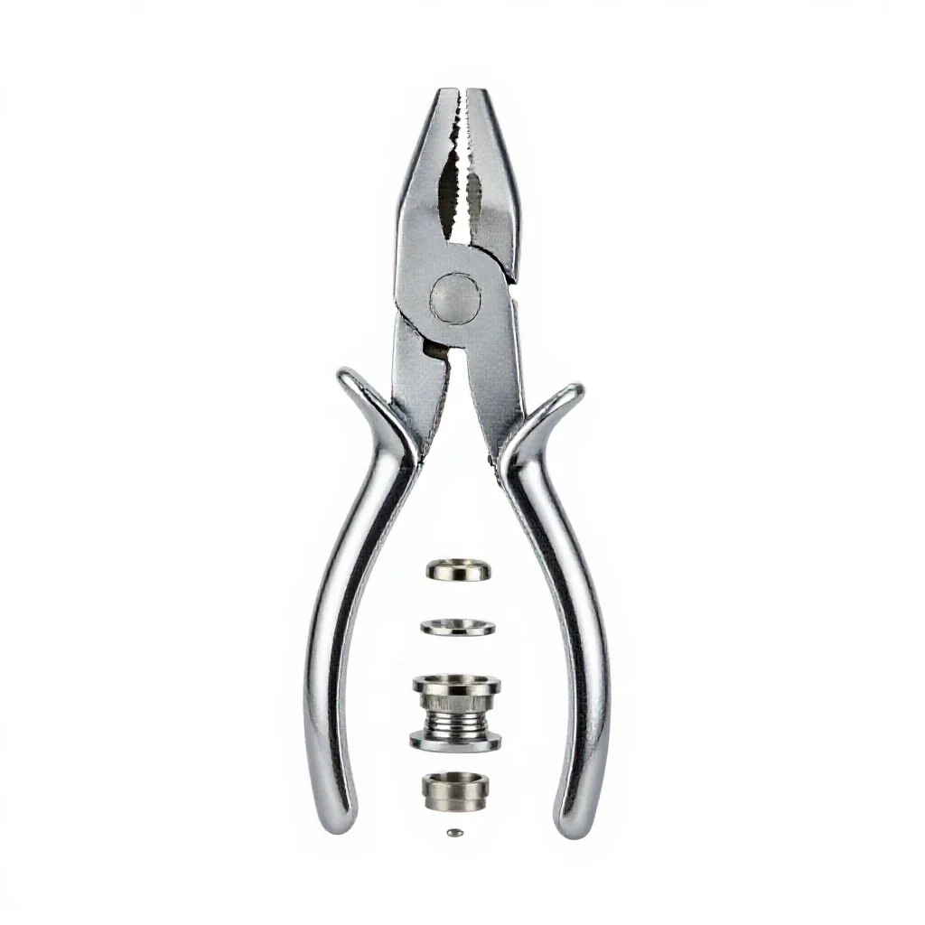 Pair of locking pliers isolated on a white background