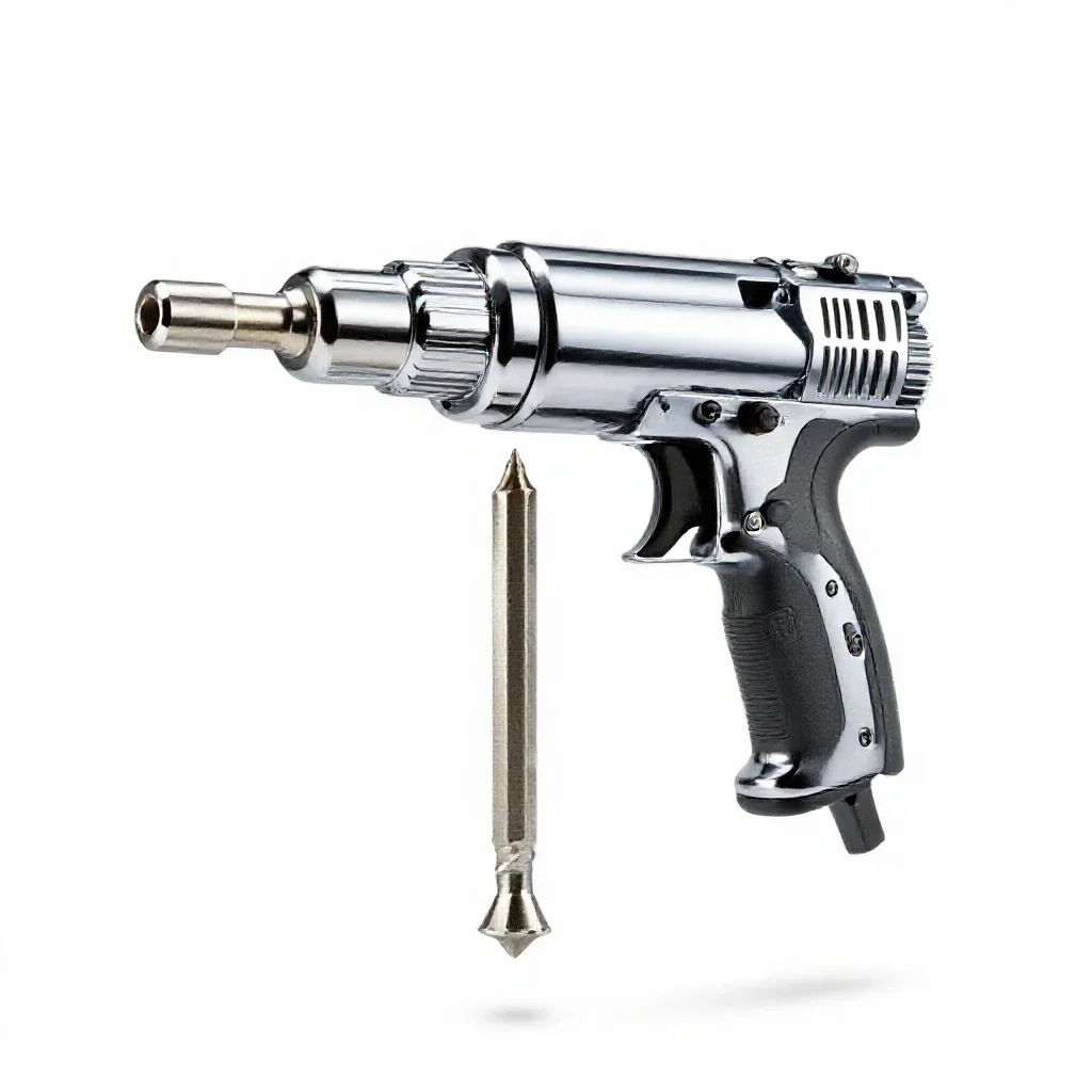 Rivet gun isolated on a white background