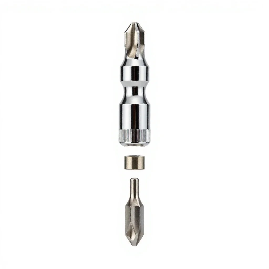 Rotary tool with bits isolated on a white background