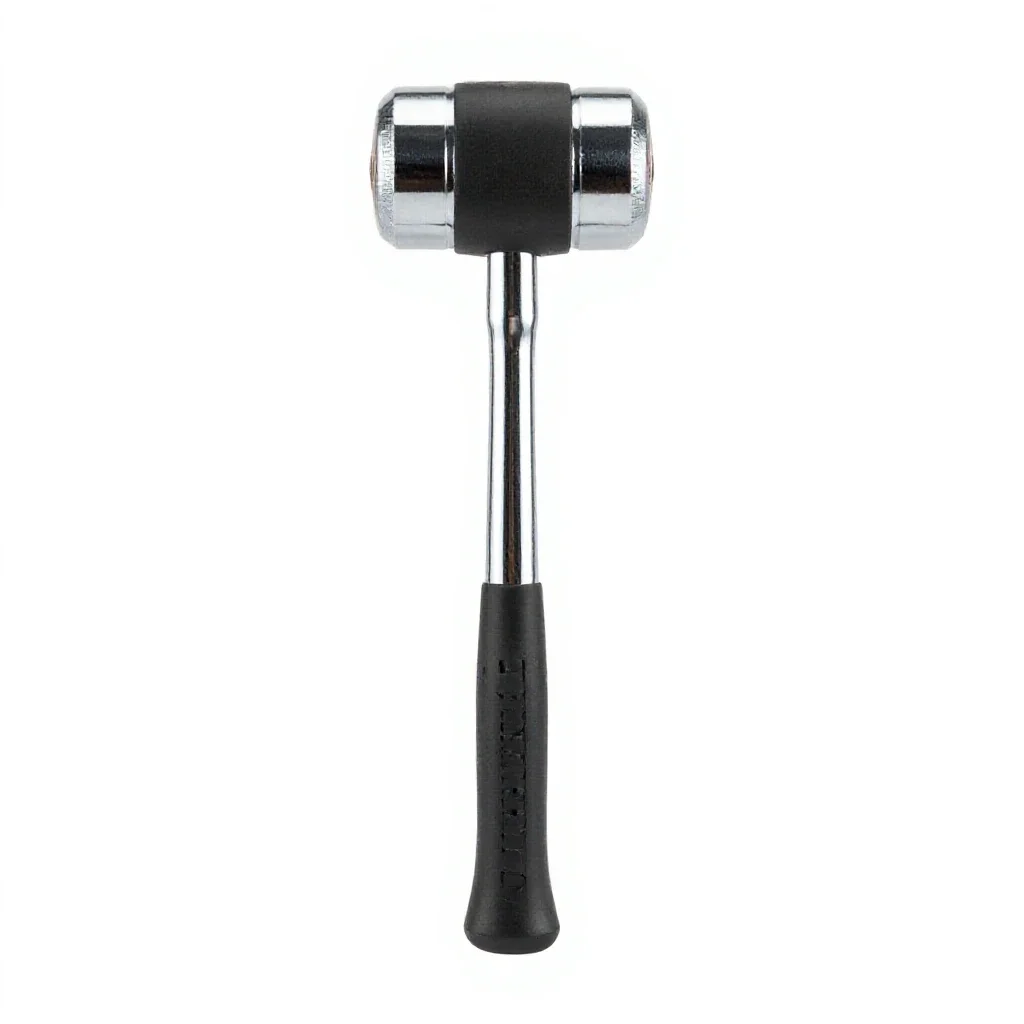 Rubber mallet isolated on a white background