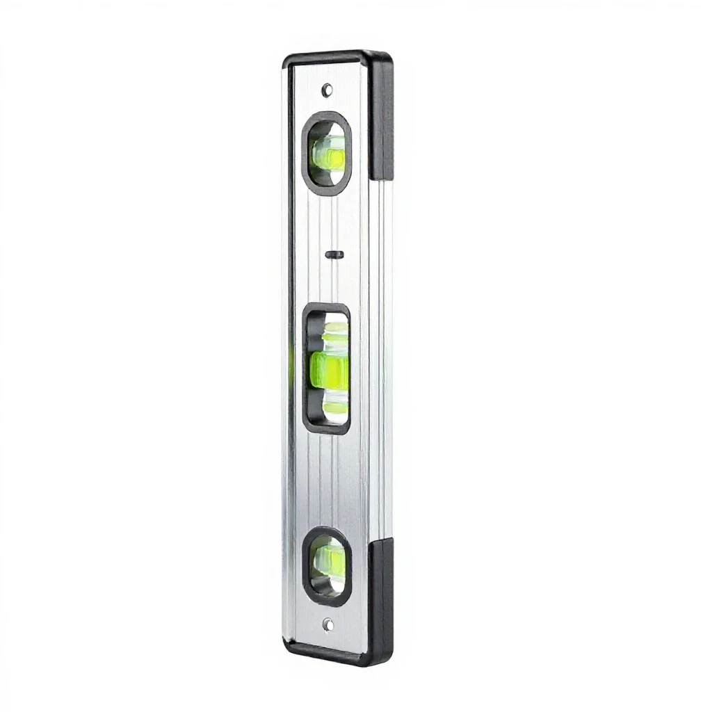 Spirit level isolated on a white background