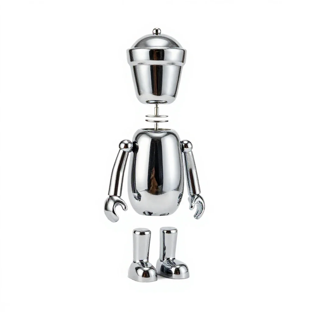 Marionette puppet isolated on a white background