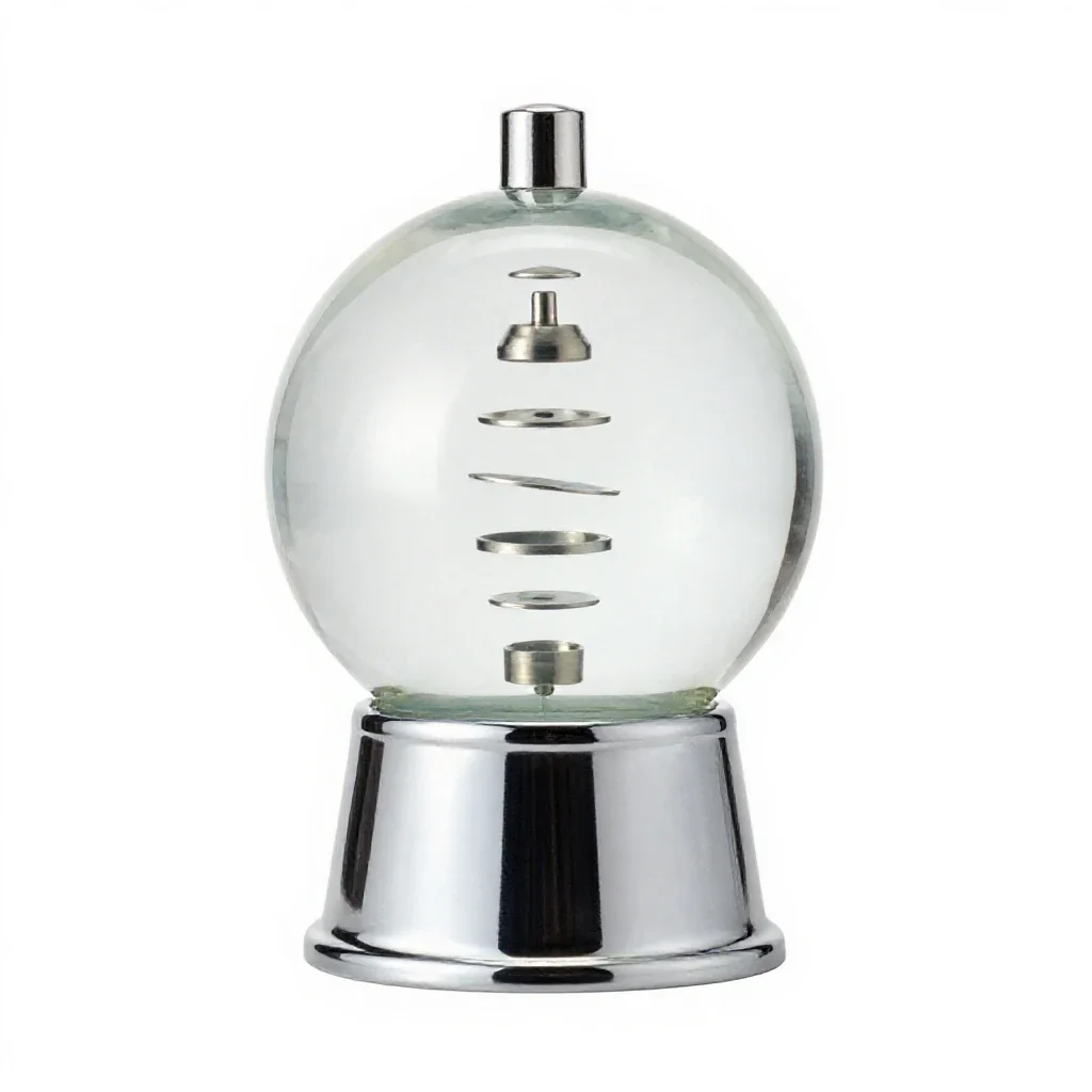 Snow globe isolated on a white background