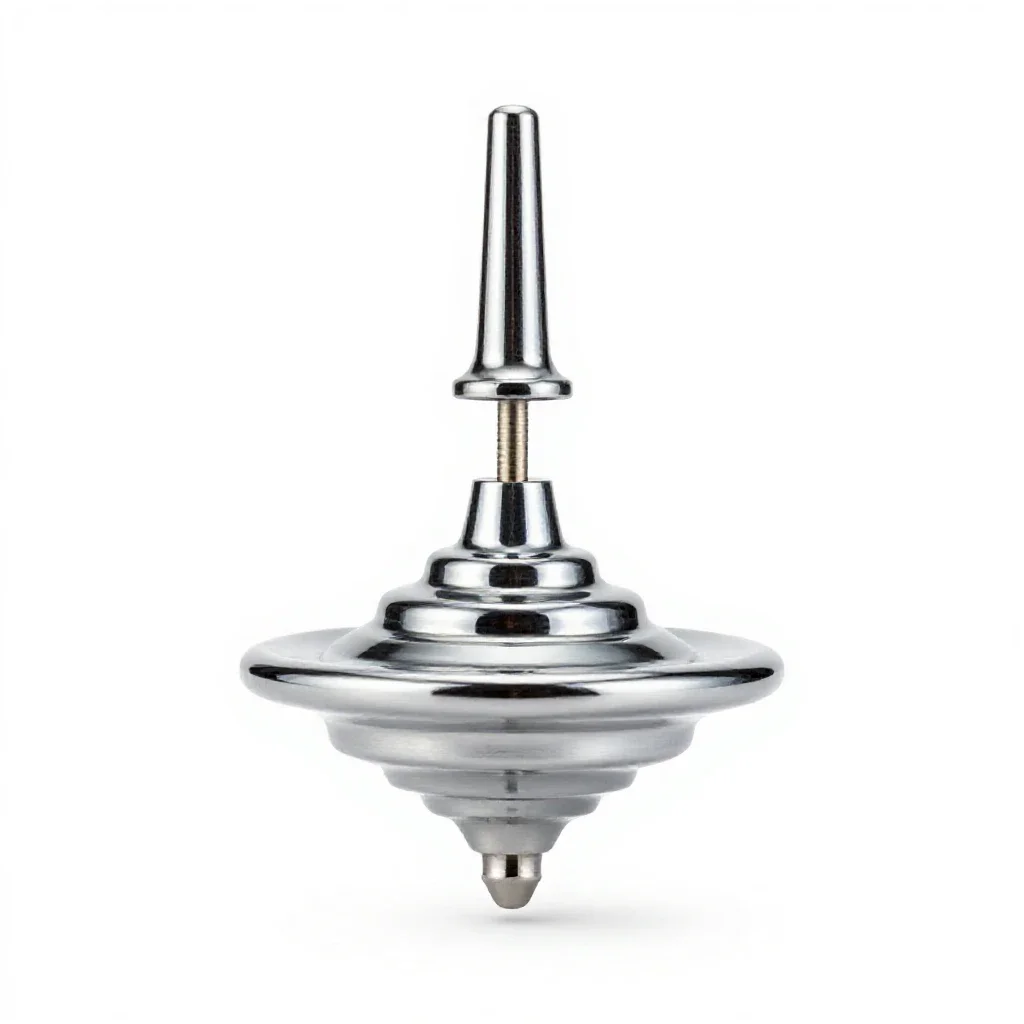 Spinning top isolated on a white background