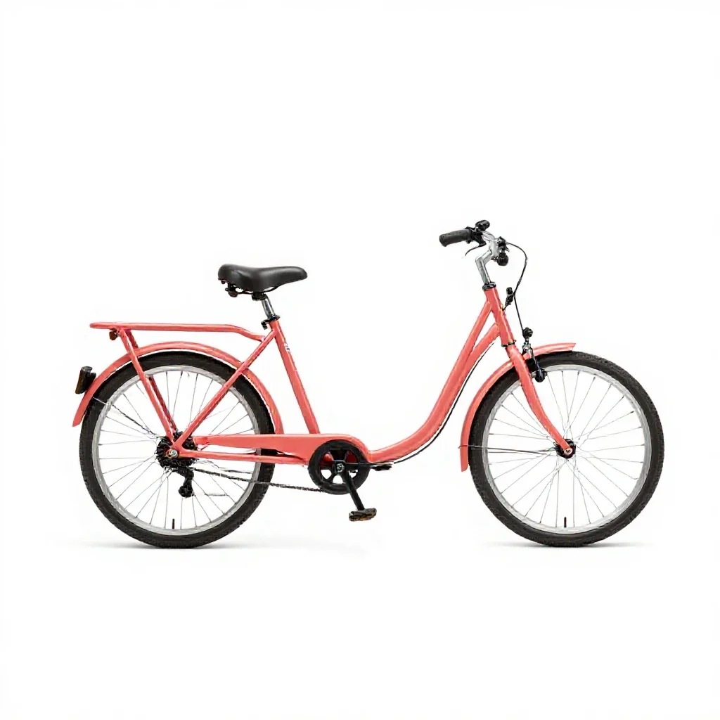 Cargo bicycle isolated on a white background