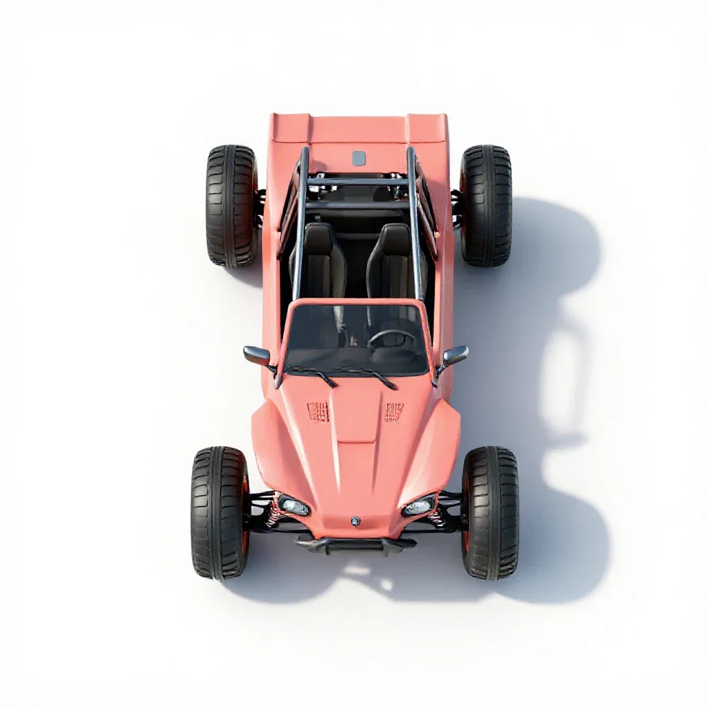 Dune buggy isolated on a white background