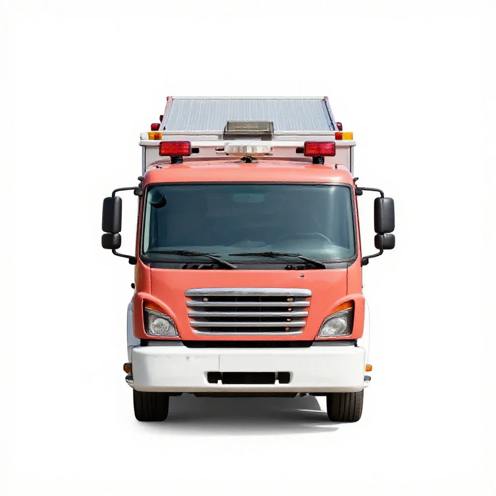Fire engine isolated on a white background