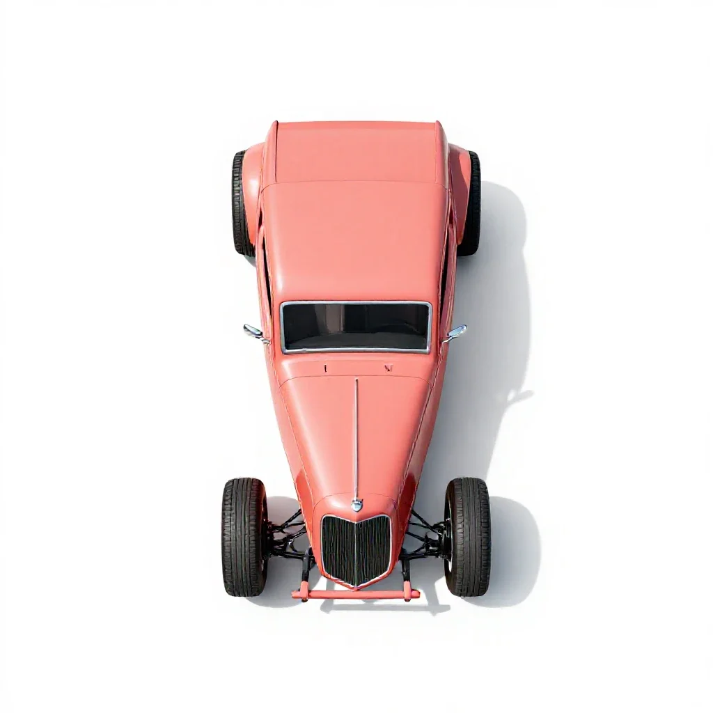 Hot rod isolated on a white background