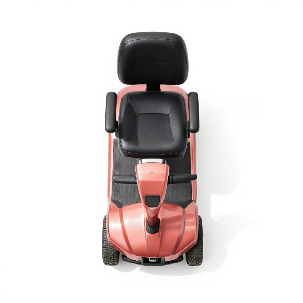 Mobility scooter isolated on a white background