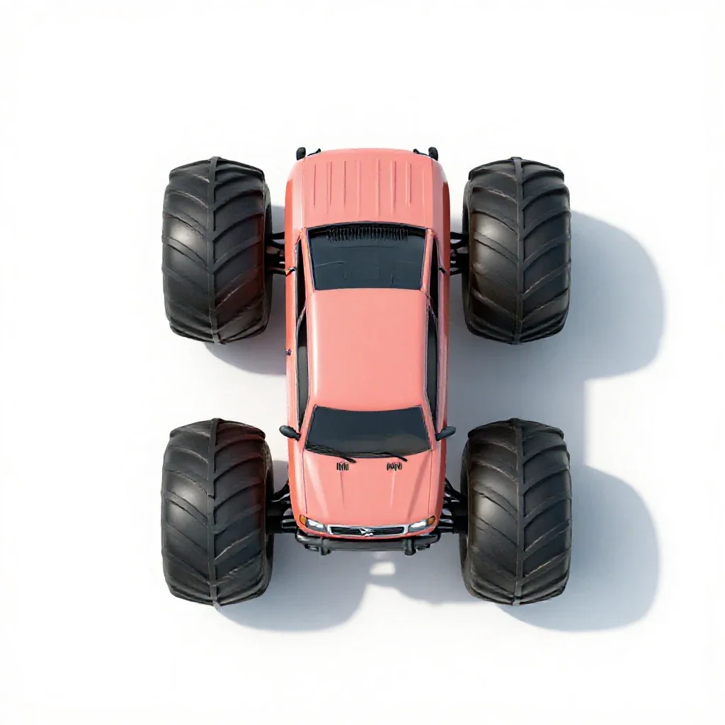 Monster truck isolated on a white background