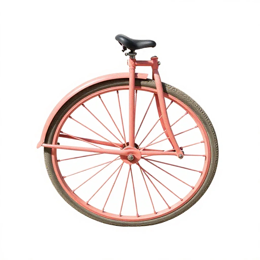 Penny farthing isolated on a white background