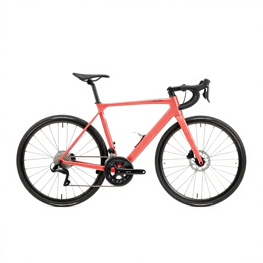 Road bicycle isolated on a white background