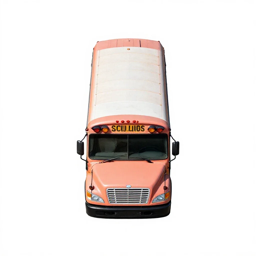 School bus isolated on a white background