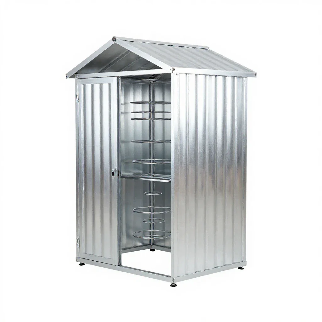 Garden shed isolated on a white background