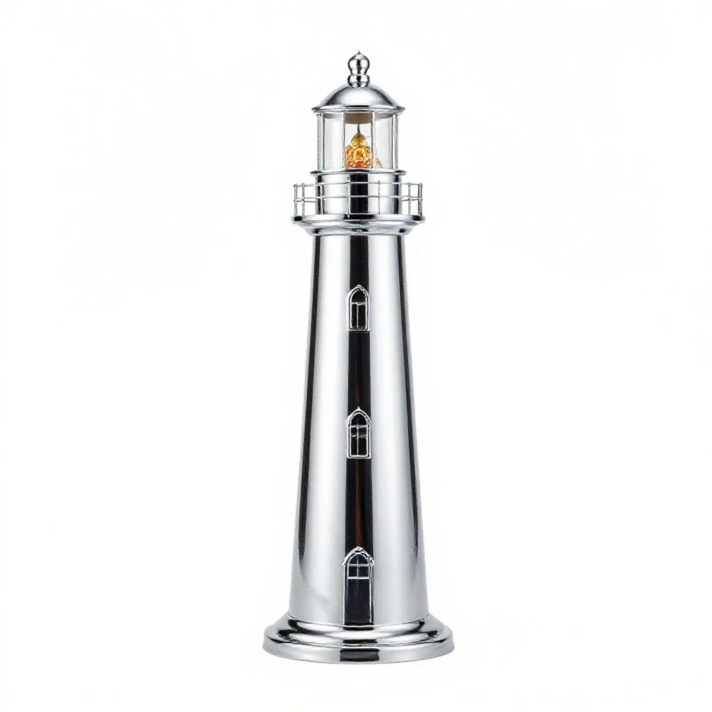 Lighthouse model isolated on a white background