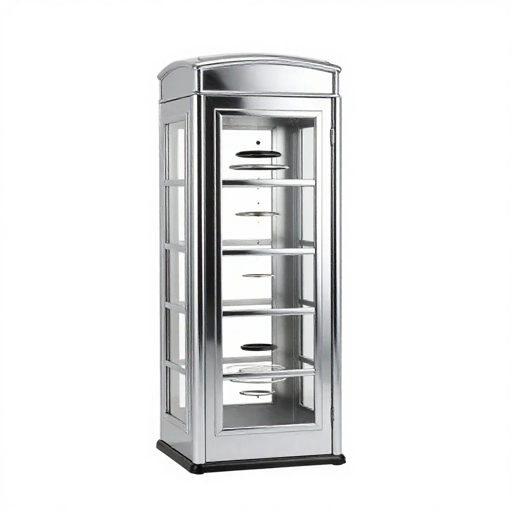 Phone box isolated on a white background